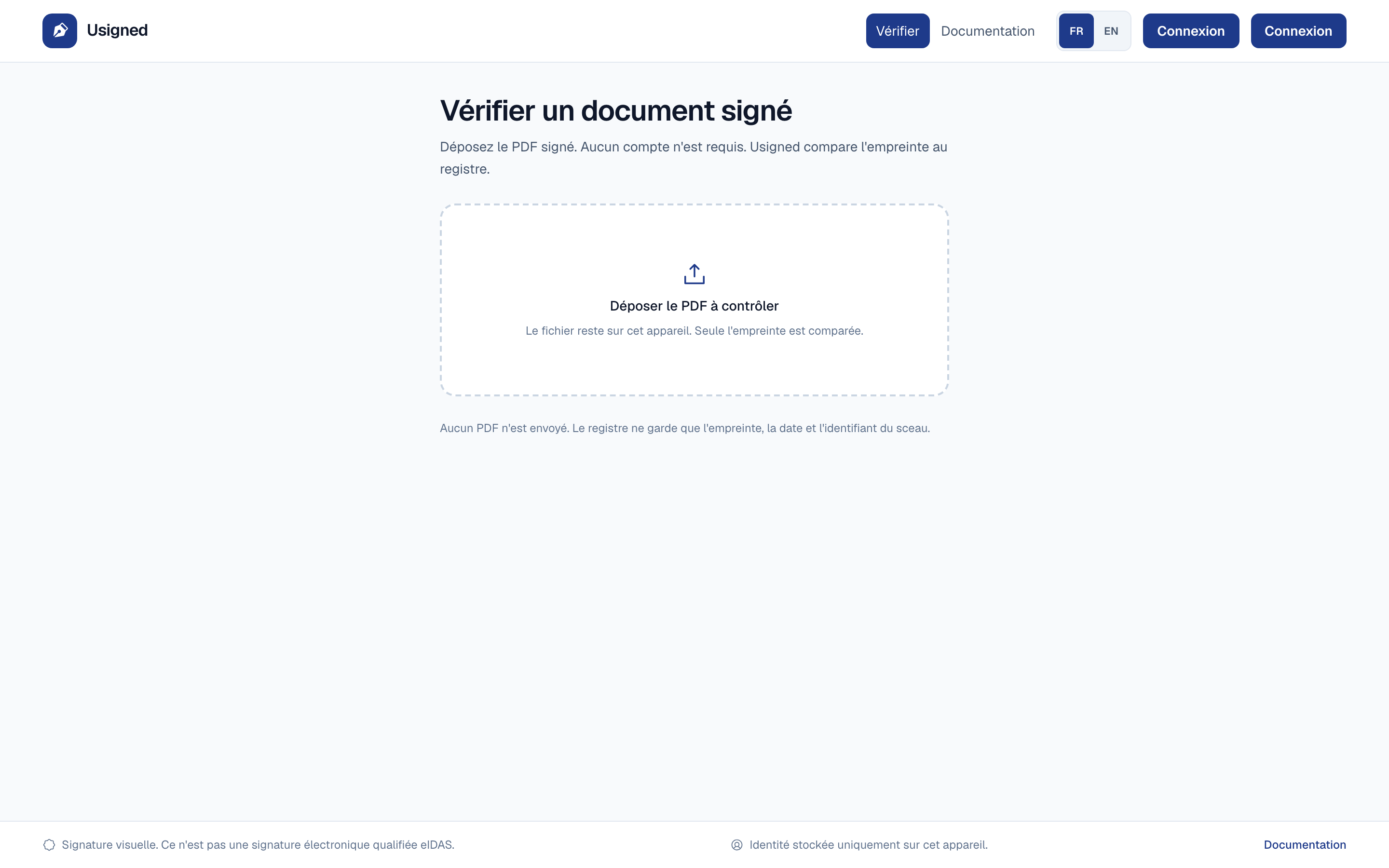 Page Vérifier